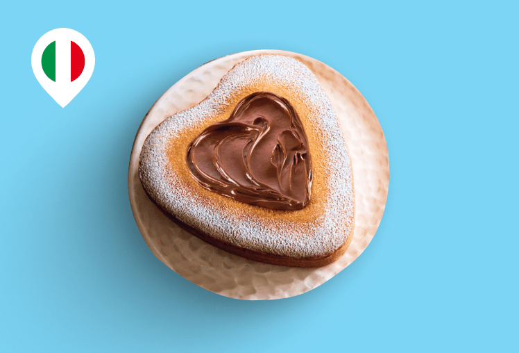 Torta margherita z kremem NUTELLA®